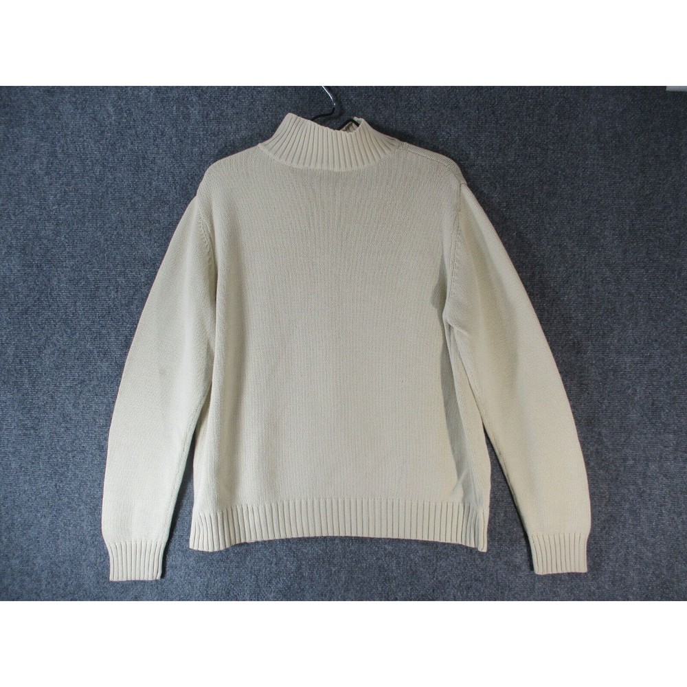 ⛔️ VTG POLO JEANS CO RALPH LAUREN Sweater Men XLarge Flag USA Knit 90s Logo Mock - Picture 2 of 10